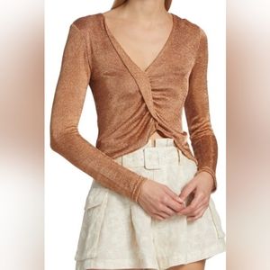Ramy Brook Brinley Metallic Top